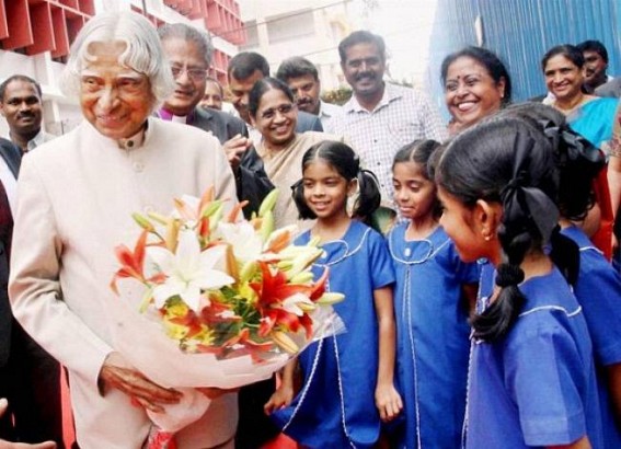 Tripura Governor, Chief Minister condole Kalam's death